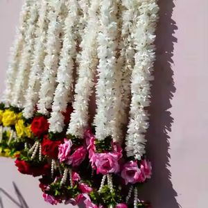 Flor de jazmín de inauguración de la casa con guirnaldas de rosas múltiples, guirnalda de Gajra para función Haldi, evento, decoración del hogar, guirnalda - Product Image 2