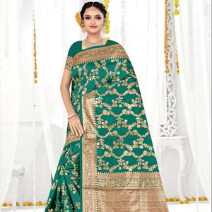 Ronishaファッションbanarasiデザイナーサリーインドの卸売業者 - Product Image 3