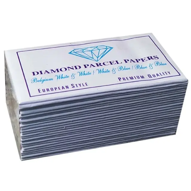 Papier de diamant blanc 55mm, très doux, de qualité supérieure, avec extérieur et deux feuilles jaunes pour pierres rubis pour outils de bijoutier