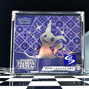Syp Custom Clear Uv Acryl Voor Pokemon Tcg Verzegelde Elite Trainer Box Etb Crown Zenith 8 + 5Mm Acryl <span class=keywords><strong>Case</strong></span> Met Sterke Magneet - Product Image 6