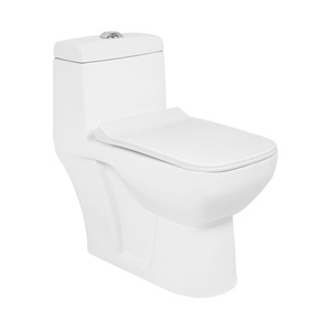 Banyo tuvalet yıkama aşağı P tuzak Wc Complet Commode tuvalet seramik sıhhi tesisat gereçleri su dolap klozet tek parça tuvalet - Product Image 4