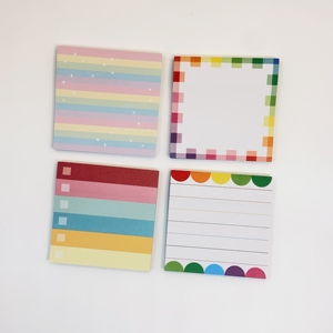 OEM personalizado impreso lindo Bloc de notas Set Lista de tareas Notas adhesivas hechas de papel offset Promesa de calidad premium