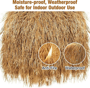 Zero Maintenance Artificial Thatch Grass Roll: The Ultimate Solution for Stunning, Carefree <strong>Tropical</strong> <strong>Roofs</strong>. - Product Image 3