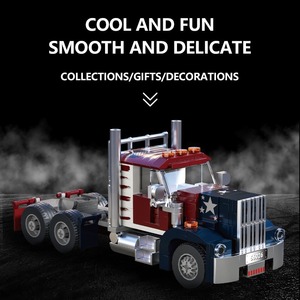 Unisex Kids Building Block Set MOC Bricks Block Model City Street <strong>Highway</strong> Scene Heavy Truck Puzzle Assembly Plastic Collect <strong>Toy</strong> - Product Image 2