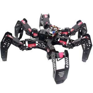 Finished 18DOF Hexapod Robot 2DOF PTZ Spider Robot with Main Board for <strong>Raspberry</strong> <strong>Pi</strong> 4B/1G - Product Image 2