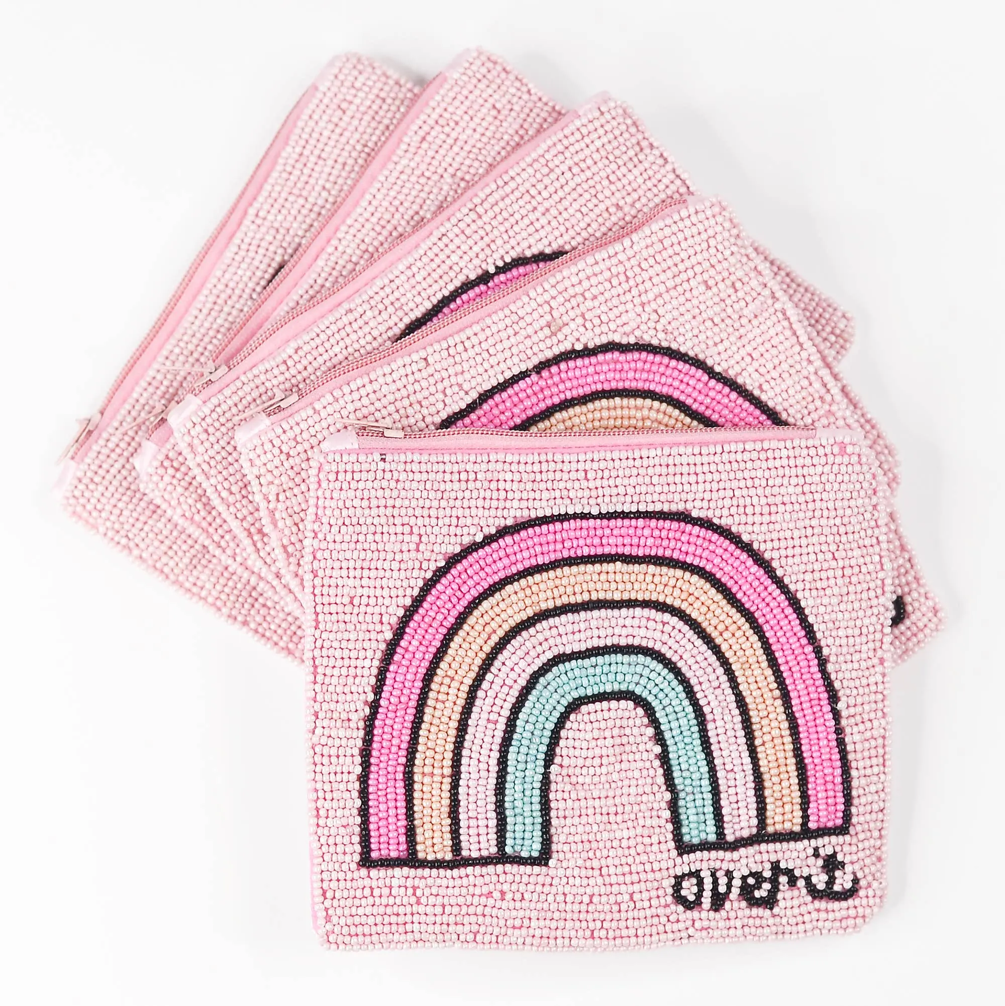 Kantong tangan Desain terbaru manik-manik Bordir manik biji dompet koin buatan tangan tas Fashion dengan warna disesuaikan untuk wanita dan gadis