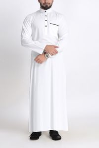 En çok satan islam giyim erkekler Thobe müslüman arapça Thobe toptan juislamic erkekler için islam erkek giyim Thobe - Product Image 5