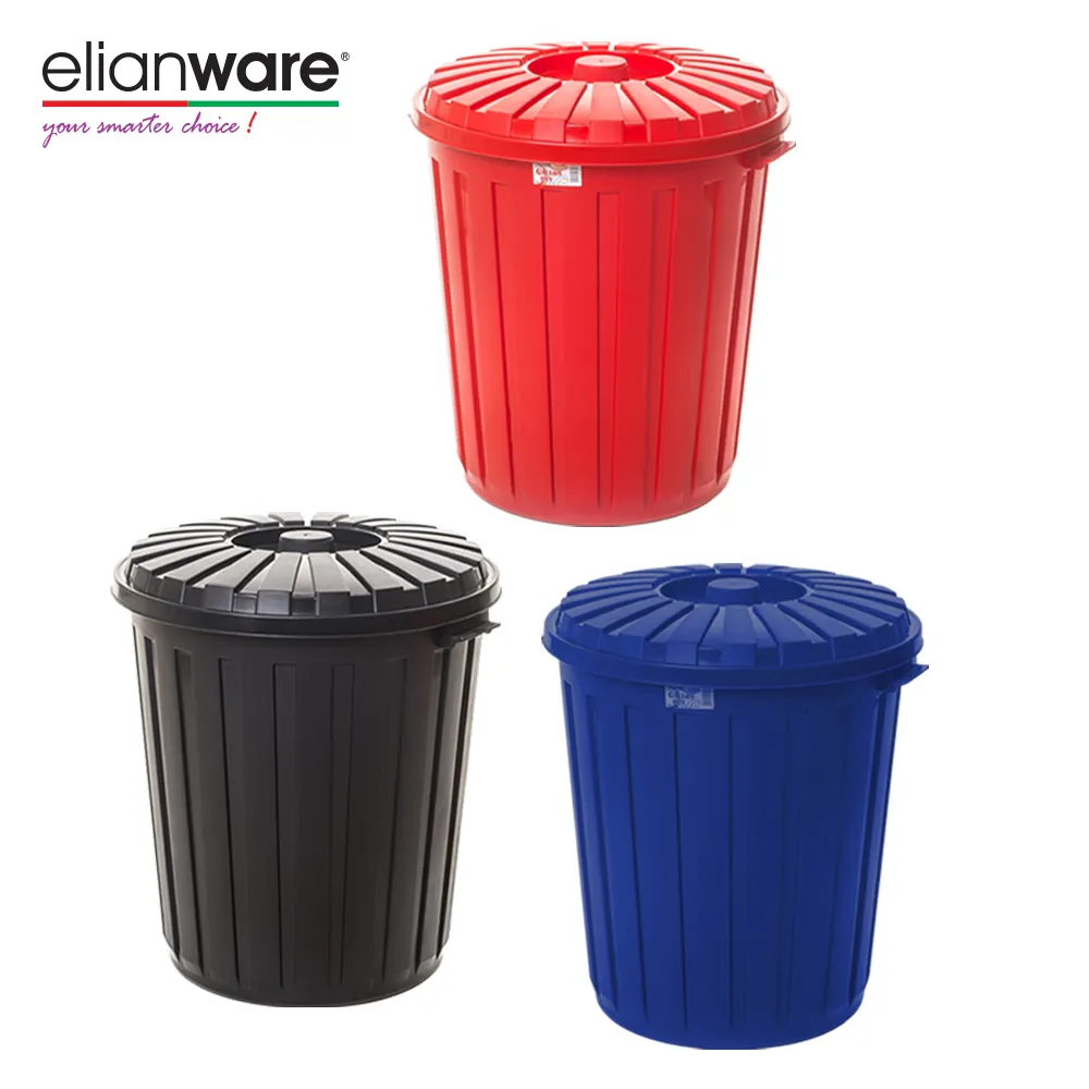 Elianware restoran yeni ağır galon plastik kova büyük çöp çöp kutusu mutfak gıda çöp kovası çöp kovası