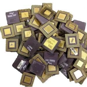 En iyi kullanılan seramik işlemci Intel Pentium Pro hurda altın pimleri ile altın üst ve alt yeni durum