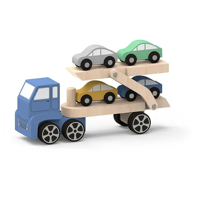 الترويجية خشبية سيارة الناقل الأطفال اللعب غير سامة للأطفال الناقل خشبية سيارات لعب ل سيارة لعبة مركبة الطبيعي الخشب اللعب