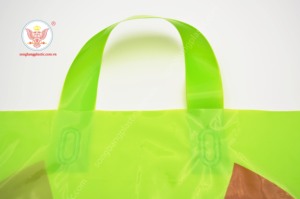Custom <strong>Soft</strong> <strong>Loop</strong> <strong>Handle</strong> Plastic Bags HDPE/LDPE <strong>Loop</strong> <strong>Handle</strong> Restaurant Takeaway Plastic <strong>Soft</strong> Material Bags for Shop - Product Image 6