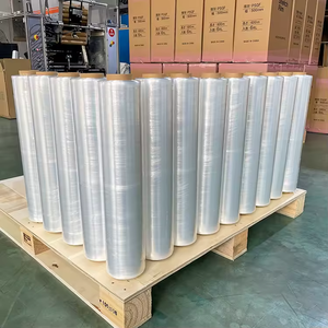 Tear Resistant Transparent Paper Core 3kg Plastic Wrap 400Meter 23Micron Sinyar Rollo De Papel Strech Film <strong>Etirable</strong> Emballage
