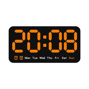 Orologio da parete a doppio scopo a grande schermo nuova sveglia da appendere analogica digitale multifunzione per la temperatura del soggiorno - Product Image 4