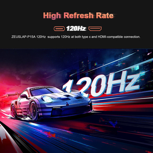 Zeuslap 15,6 pulgadas Monitor portátil 1080P Extensor de pantalla para computadora portátil con entrada USB tipo C