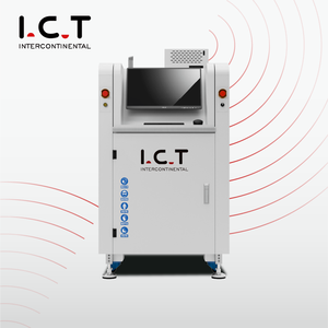 Transportador de inspección I.C.T SMT Cargador de ondas Transportador de soldadura de 2025 ondas con sistema de descarga de entrada y salida de cubierta Venta al por mayor de China - Product Image 1