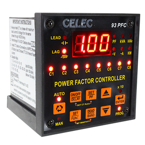 6 Steps Apfc Relay Automatic Power Factor <strong>Controller</strong> Device Improve Power Factor Automatically Reactive Power Factor Correction - Product Image 2