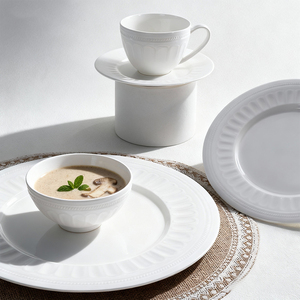 Bán Buôn Tùy Chỉnh Logo Trắng Sang Trọng Thân Thiện Với Môi Chất Lượng Cao Xương Bộ Đồ Ăn Trung Quốc Cho Khách Sạn Bar Và Nhà Hàng - Product Image 4