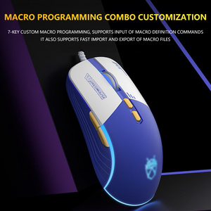 Spezielle mechanische 3D-Spielmaus für ESports Wired Macro Programming Silent für Office Shooting Game Mouse