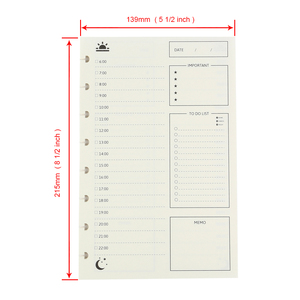 Recarga de planificador diario Eagle para Recargas de cuaderno Discbound, insertos de papel de relleno de Planificador de hojas sueltas - Product Image 3