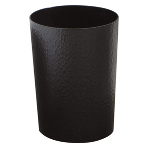 Galvanized Round Shape With Slice <strong>Design</strong> Trash Can Brass Plain <strong>Design</strong> Home Equipment Metal <strong>Garbage</strong> <strong>Container</strong> Waste Bin - Product Image 6