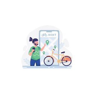 Soluzione per il noleggio di biciclette elettroniche con App per la condivisione di biciclette per lo sviluppo di codici bassi per la mobilità universitaria E universitaria - Product Image 5