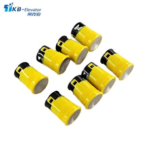 Elevator Alarm Telephone Push Button Double Plug 3-pin Elevator Parts <strong>Yellow</strong> Double Push Button DAA25090B1