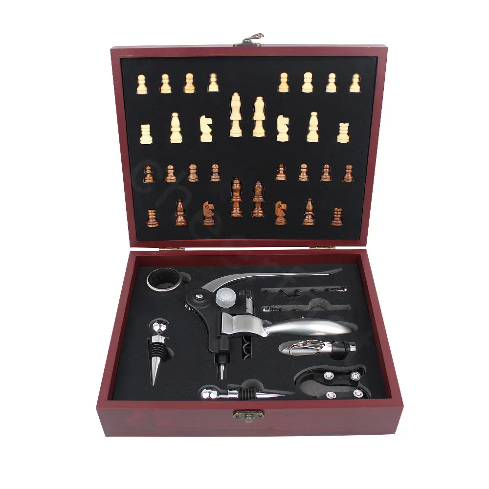 Ddp Zending Kurk Schroef Wijnfles Corkscrew En Schenker Kit Houten Gift Set Wijn Accessoires Set Met Opener