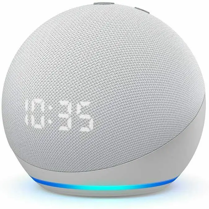 Sconto prezzo originale Echos puntini (4a generazione) altoparlante intelligente con orologio e Alexa crepuscolare blu