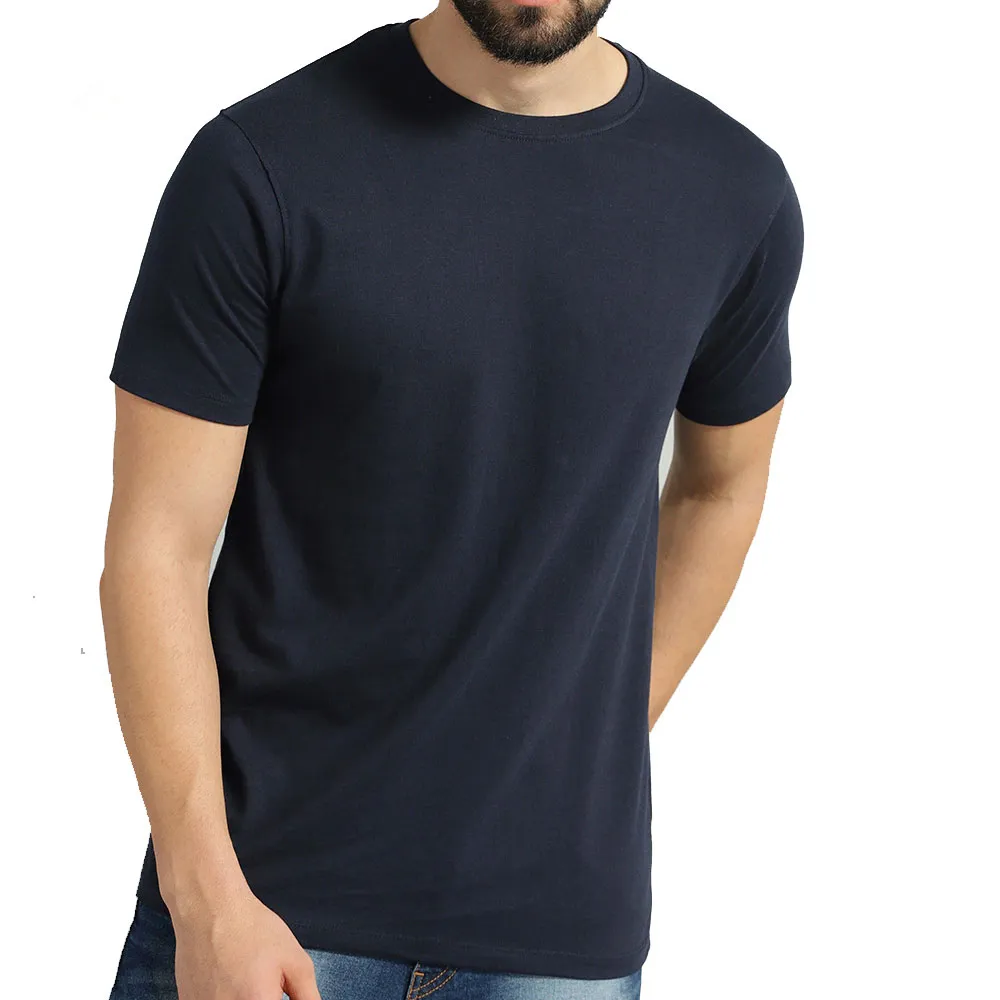 Venta al por mayor logotipo personalizado 100% algodón ropa de calle camiseta de gran tamaño liso Casual hombres camisetas transpirables con personalización