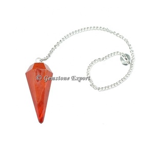 Kırmızı Carnelian yönlü sarkaç-çakra dengeleme, divinasyon ve enerji çalışması için güçlü bir araç. Doğal güzelliğini keşfet - Product Image 1
