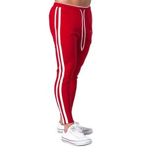 Kırmızı rahat pantolon erkekler pamuk ince Joggers Sweatpants sonbahar eğitim pantolon erkek spor spor dipleri koşu spor Trackpants - Product Image 3