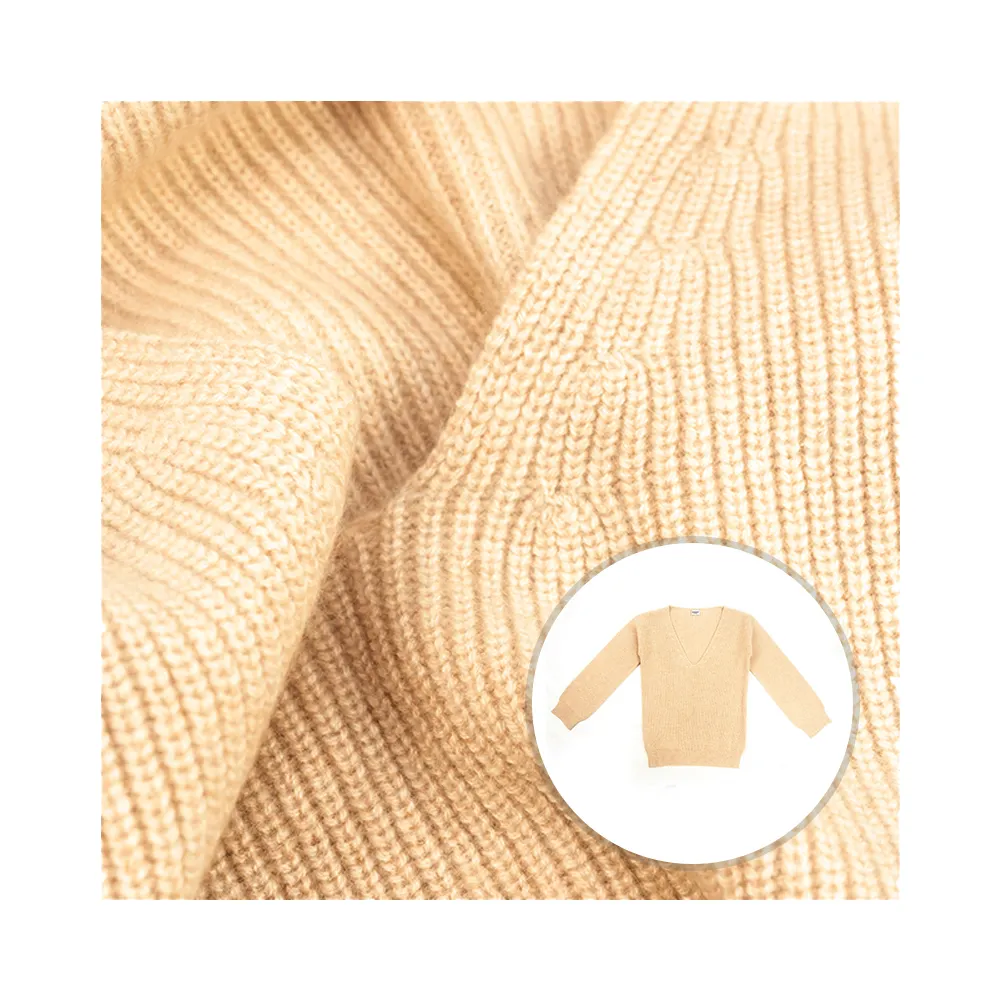 Suéter de punto con cuello de pico para mujer, ropa de uso diario, 100% Cachemira, fabricante a granel