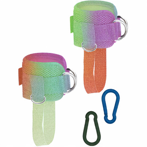 Cor sólida Tornozelo Correias Cabo Máquina Halterofilismo Ginásio Trainer Pesado <span class=keywords><strong>Neoprene</strong></span> Tornozelo Perna Suporte <span class=keywords><strong>Strap</strong></span>