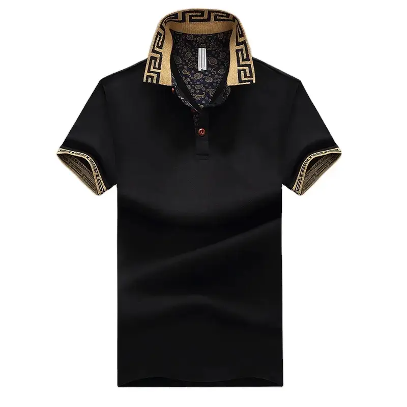 पुरुषों के लिए अपने खुद के ब्रांड पोलो शर्ट शॉर्ट स्लीव शर्ट को कस्टम डिज़ाइन करें टेरेलीन कॉटन फिट मैन गोल्फ पुरुषों के टी-शर्ट कपड़े