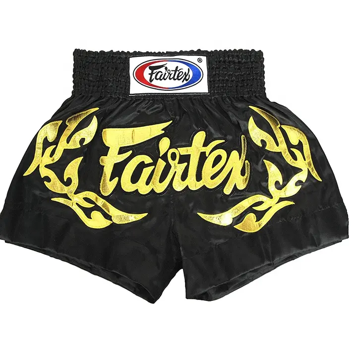 Shorts de boxe de Muay Thai para treinamento, roupa de boxe de alta qualidade FTI-MTS-006