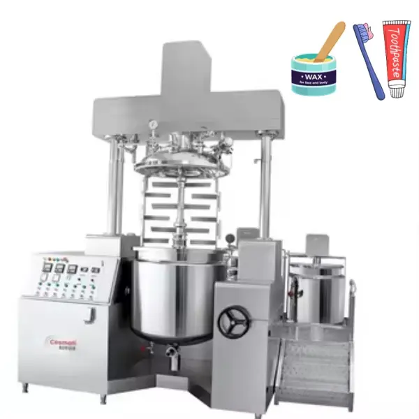 Kinh Doanh Làm thế nào để làm cho kem kem đánh răng dây chuyền sản xuất chân không homogenizer Emulsifier Mixer