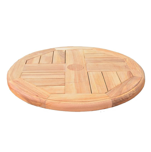Tavolo treno in legno pigro Susan giradischi modello leggero piatto colore legno materiale granito marrone tipo netto design look - Product Image 1