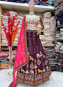 Surat hindistan toptan kadınlar için telkari bilezik lehenga Choli için hint geleneksel premium <span class=keywords><strong>Lehnga</strong></span> koleksiyonu