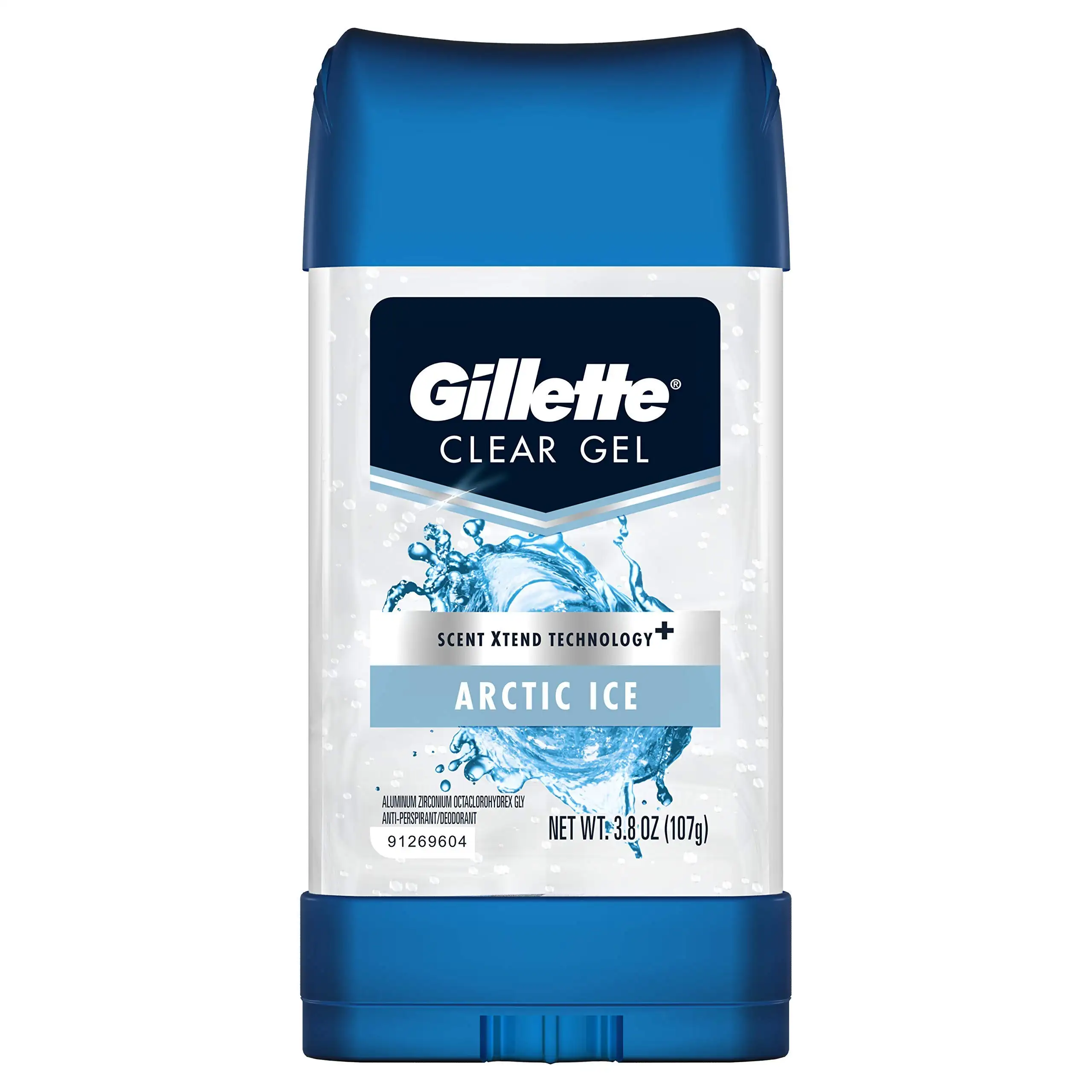 Gillette Clear Gel Mens Déodorant Vente en gros, 72 heures de protection contre la sueur, Cool Wave Clear Gel pour hommes, 3.8 oz (Lot de 4)