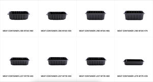 Wholesale Thermoform Containers for Meat <strong>Chicken</strong> and Fish Packaging Suitable for MAP Technology and Film Closure Gastro Bathtub - Product Image 6