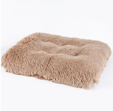 Comfortable Soft Pet Sofa Bed Mats Machine Washable Rectangle Faux Fur Warming Calming Fluffy Pet Dog Cat Bed Mat