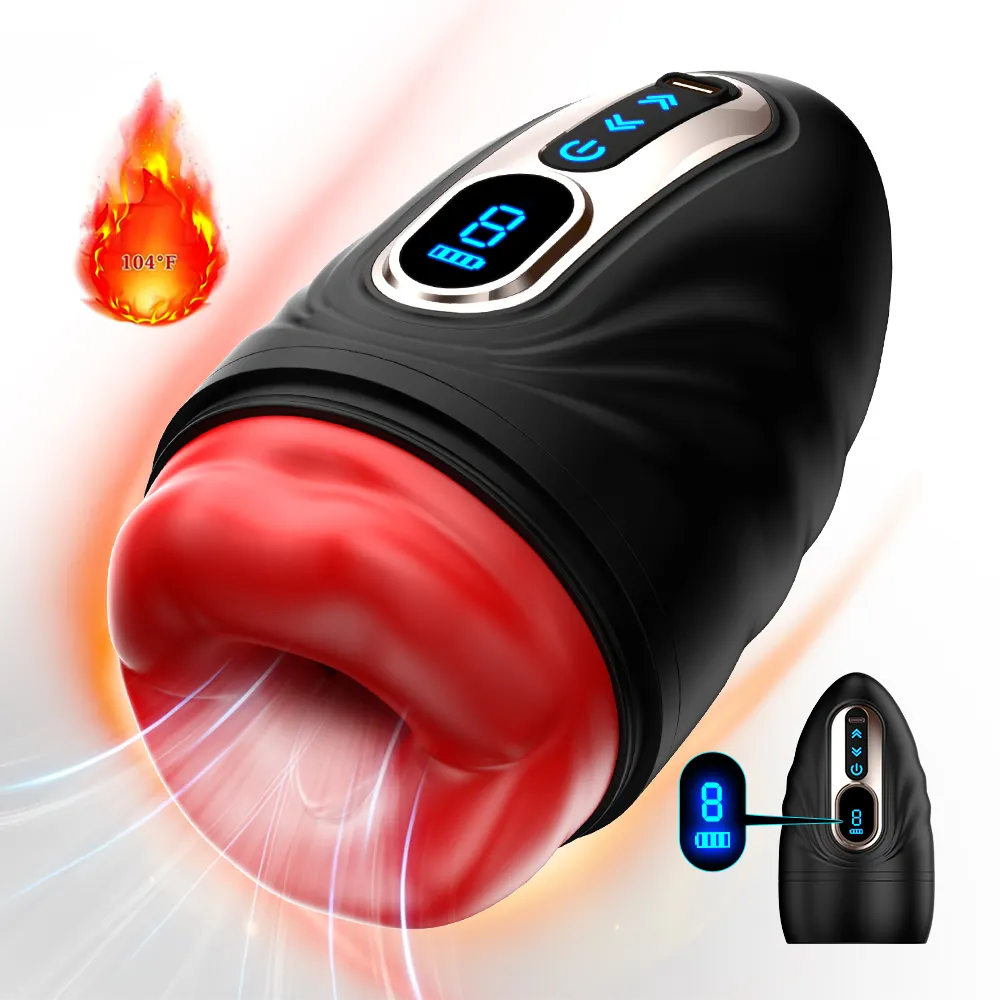 Elétrico Automático Masculino Masturbador Chupando Penis Massager Realista Vagina Stroker Máquina Masturbador Para Homem Sex Toys