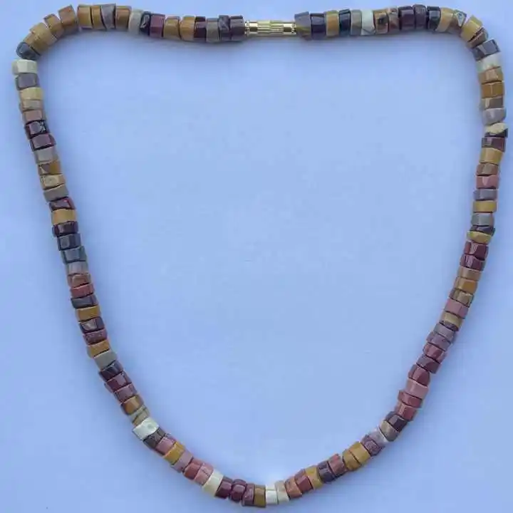 Mookaite-collar con cuentas de piedras preciosas naturales, llanta Heishi suave, collar con cuentas de piedras preciosas muy finas, precio de fábrica, compra en línea