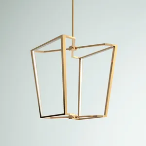 Metal Chandelier Modern Gold Round Shape Chandelier Pendant Light Lamp Design Metal Stylish Modern for <strong>Cafe</strong> Restaurant <strong>Decor</strong> 50 - Product Image 5