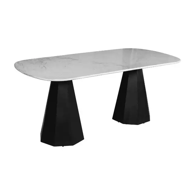Tavolo da pranzo in marmo naturale di lusso in stile italiano design semplice mobili per sala da pranzo tavolo da pranzo in marmo moderno