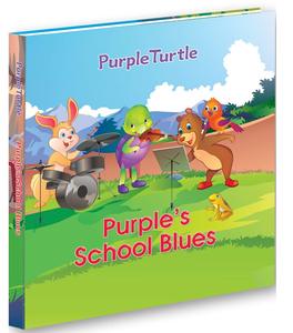 Purple's School Blues Fun Pädagogische englischs prachige Geschichten bücher für Kinder zum Lernen - Product Image 1