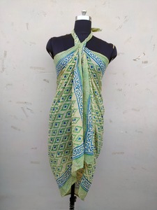 Custom Made 100% Cotton Silk Screen Printed <strong>Sarongs</strong> Ideal for Beach Wear Stores and Beach Wear Designers for Resale - Product Image 3