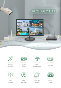 960P 4ch Wireless <strong>IP</strong> Camera Kit---<strong>security</strong> <strong>System</strong> with 10'' LCD Screen Monitor Wireless Surveillance Video Camera Kit 2 Years