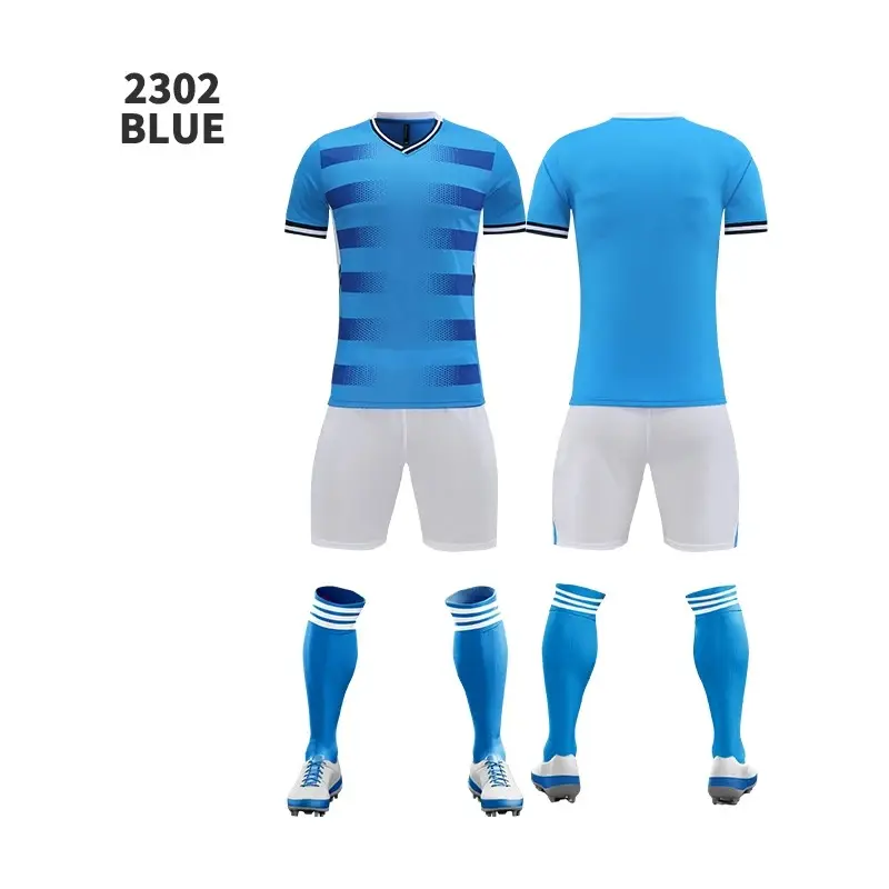 Custom Football Shirts Sublimation Printing for Durable Fabric black blue football uniforms