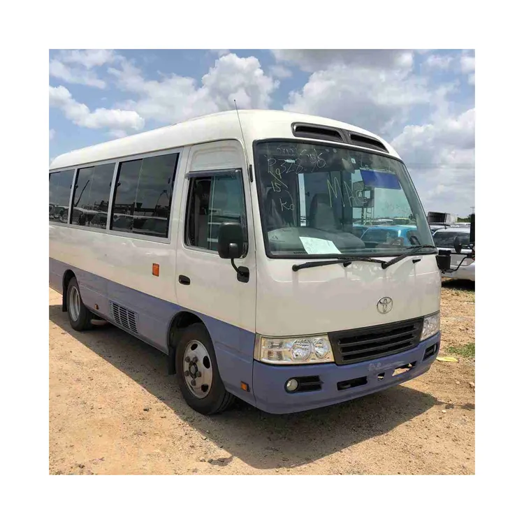 New used diesel engine Japan brand Toyota coaster bus , used bus from17 seats to 35 seats people public bus